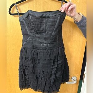 Bebe ruffled corset dress